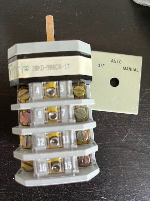 Electroswitch 20KD-908C8-17 Series 20 Rotary Switch NEW