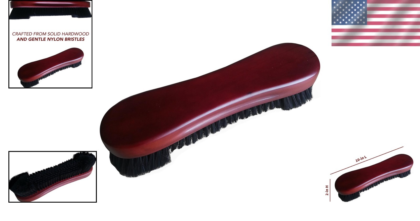 Stylish Dark Cherry Pool Table Brush: Quick Clean for Enhanced Game Experience