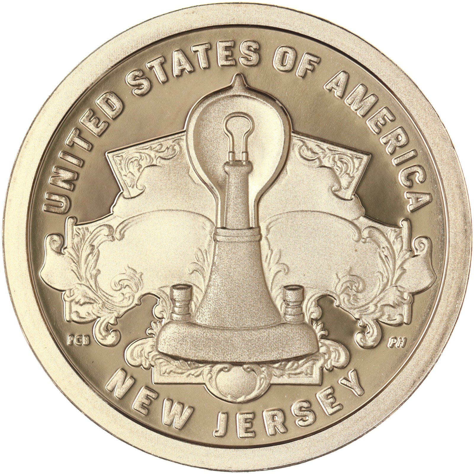 2019 S Innovation New Jersey Edison Light Bulb Dollar Gem DCam Proof
