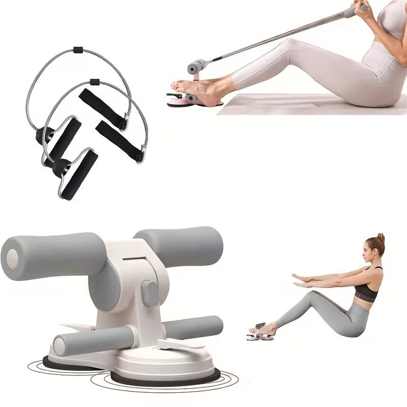 Sit Up Assist Device Adjustable Suction Cup Ab Trainer Home Fitness Tool