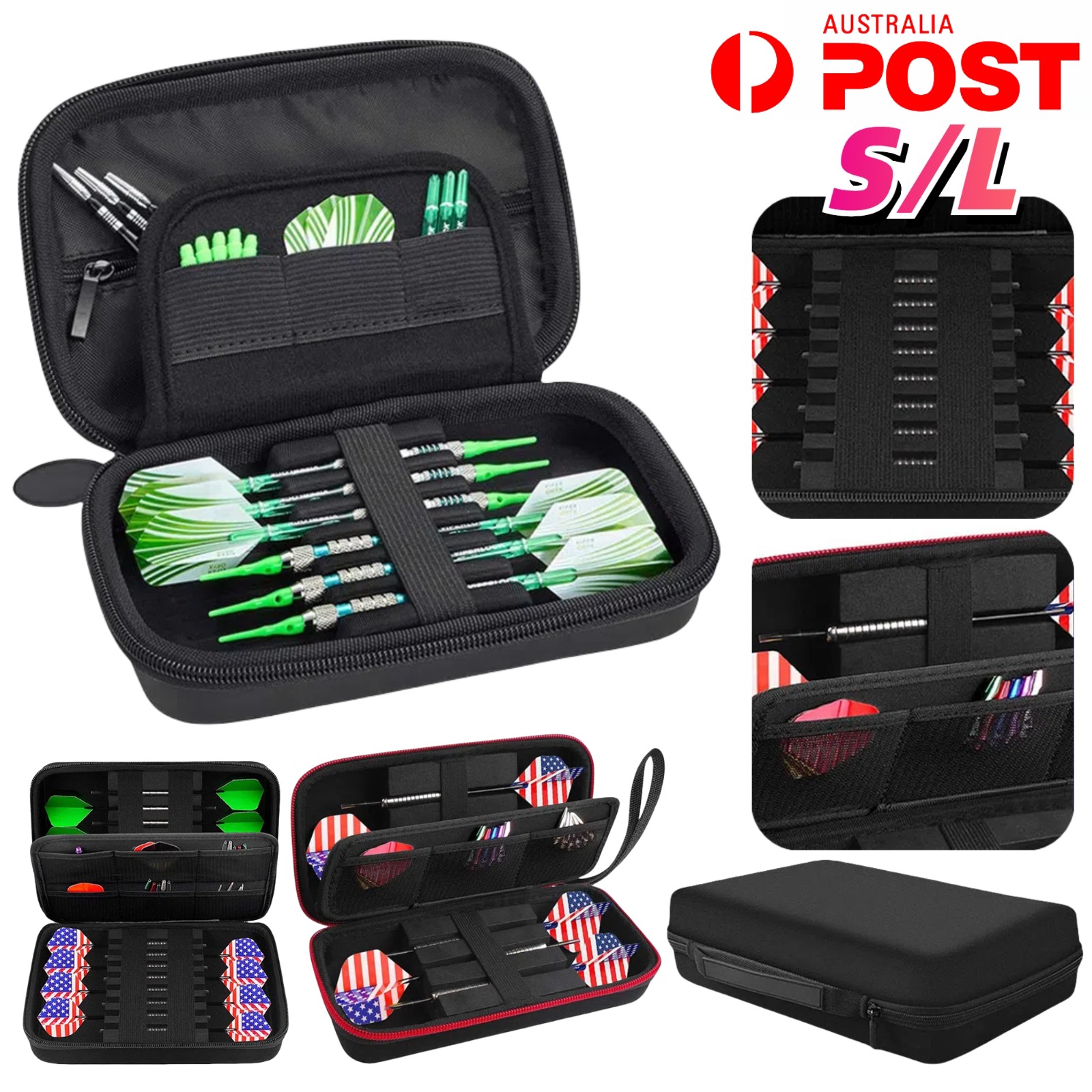 Dart Case Portable EVA Darts Storage Carry Bag Tip Holder Wallet Accessories AU