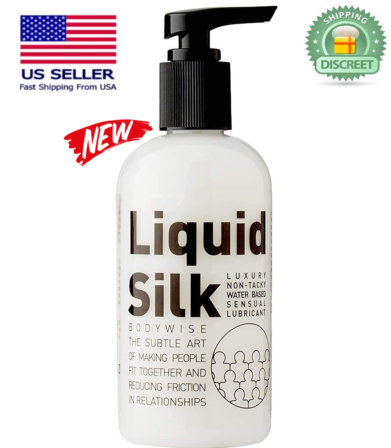 USA Seller FREE & FAST SHIPPING Liquid Silk Personal Lubricant 250 ml NEW BATCH