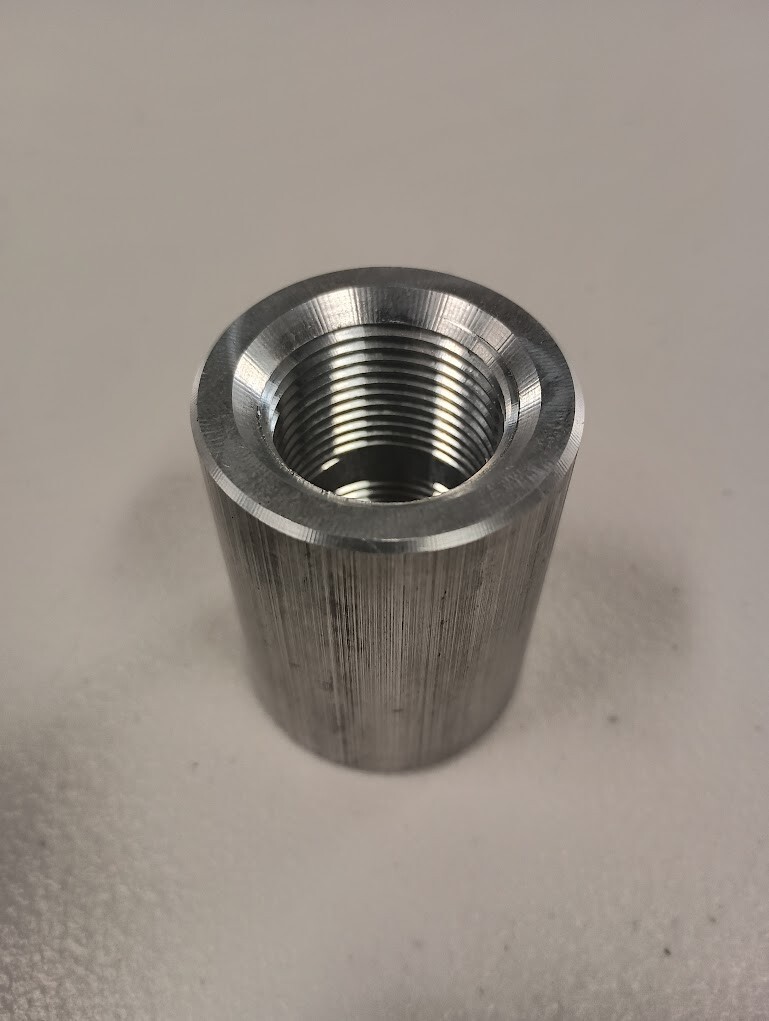 Aluminum 3/4 Inch Heavy Wall Pipe Threaded Coupling for Welding