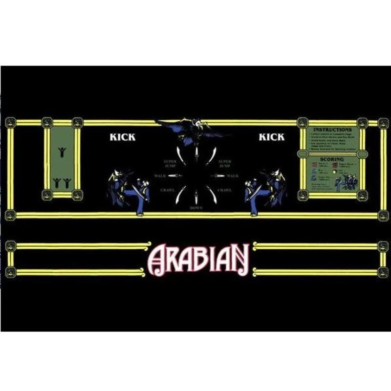 Arabian Control Panel Overlay CPO Textured Cabinet Decal Sticker