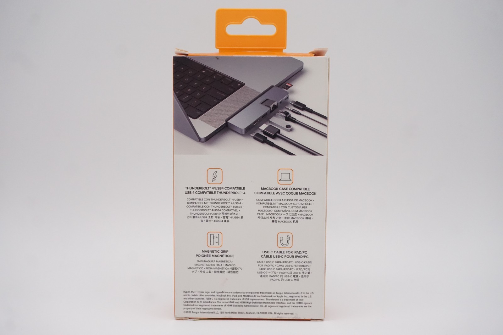 Hyper HD575-GRAY HyperDrive Duo Port 7-in-Two USB C Hub For MacBook