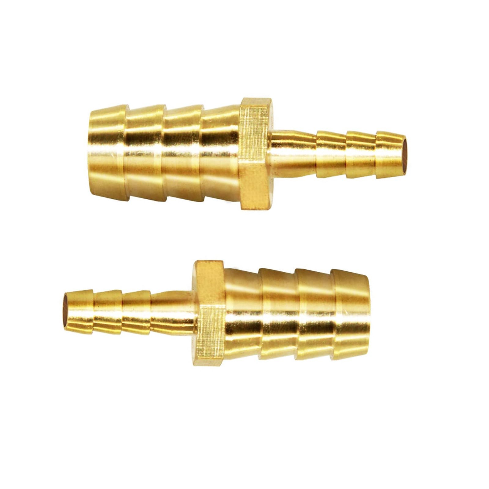 1/2" To 5/8" Barb Brass Reducer Splicer Hex Union Fitting For Water Fuel