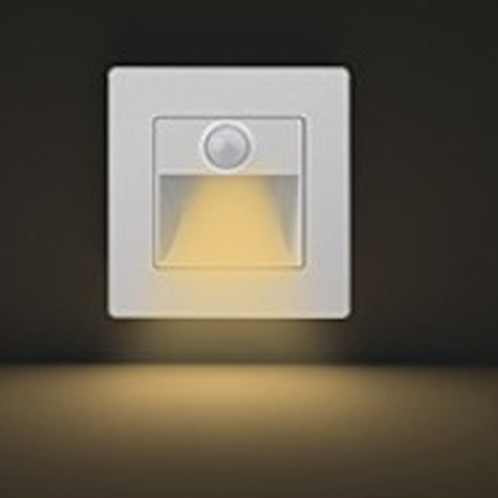 Motion Sensor LED Stair Light Indoor Recessed Wall Light for Steps and Stairs