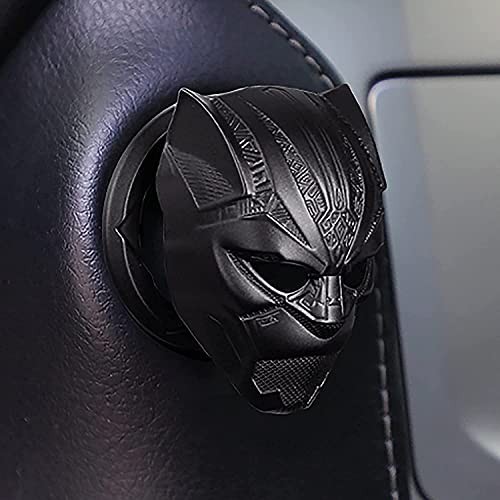 Black Push to Start Button Ignition Cover - Anti-Scratch Universal Panther