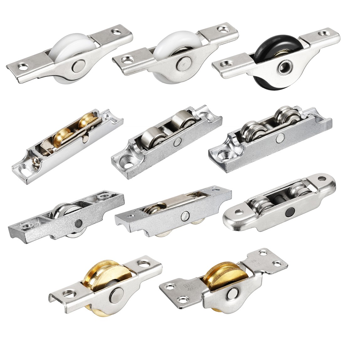 Nylon Wheel/ Steel Electroplating Double Wheel Sliding Door Window Pulley