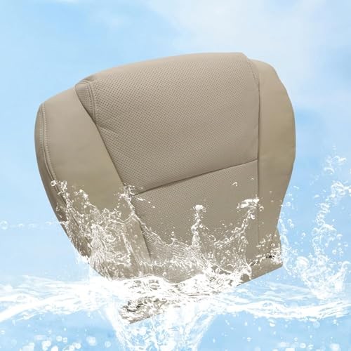 Driver Side Bottom Perforated Leather Seat Cover Compatible with Lexus Tan