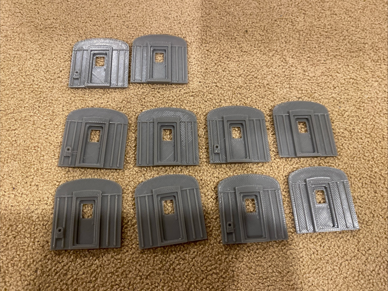 5 Sets HO End Caps Streamliner Passenger Car  Parts  Type 1