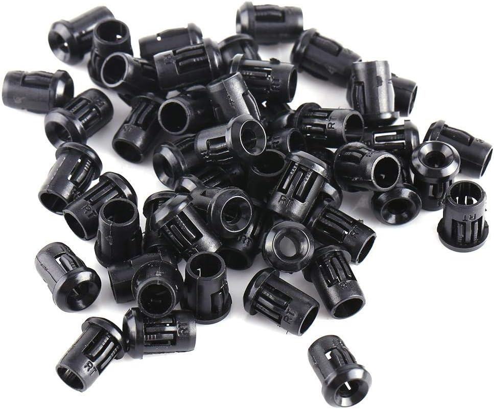 50Pcs LED Holder 3Mm, 5Mm, 8Mm, 10Mm Black Plastic Bezel Mount LED Clip