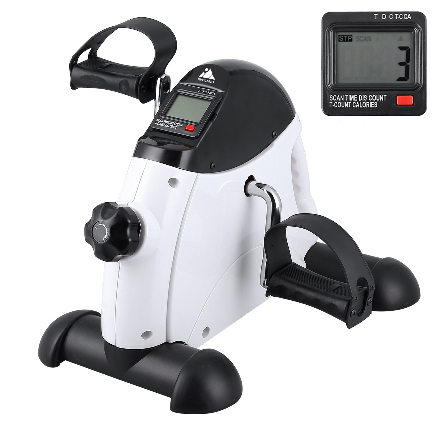 Evoland Foldable Portable Mini Exercise Bike Arm/Leg Under Desk w/LCD Display US