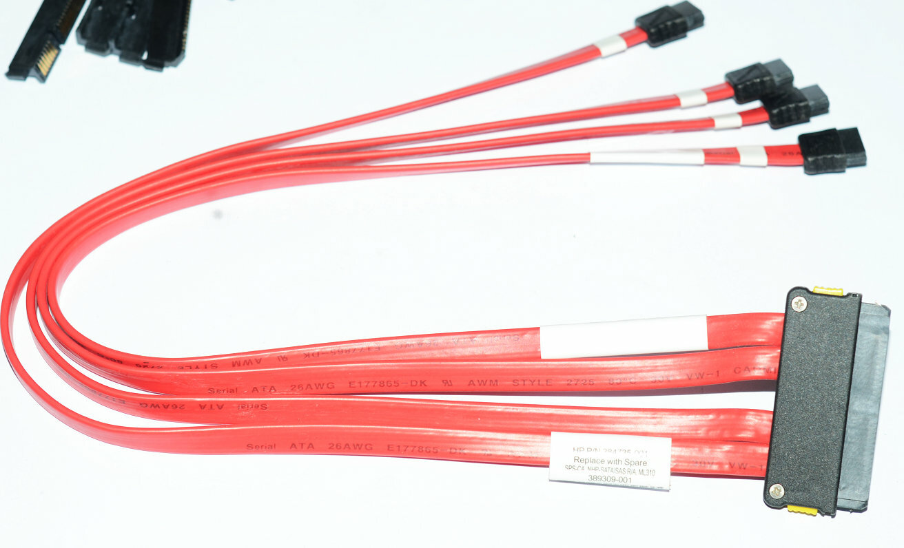 NEW SFF-8484 32P to 4*sata 7P SAS Amphenol HP 384735-001 389309-001