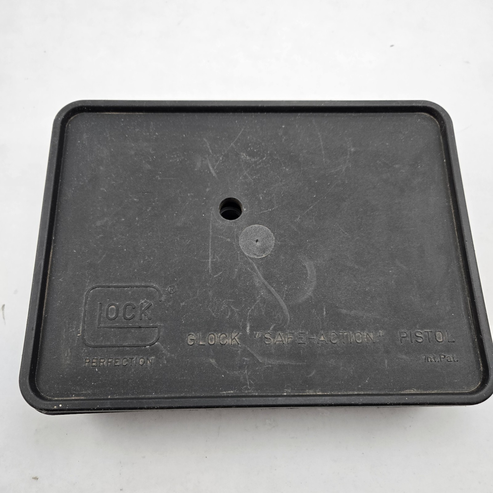 Used Oem Glock Pistol Case Box Tupperware 17 19 22 23 Black Plastic