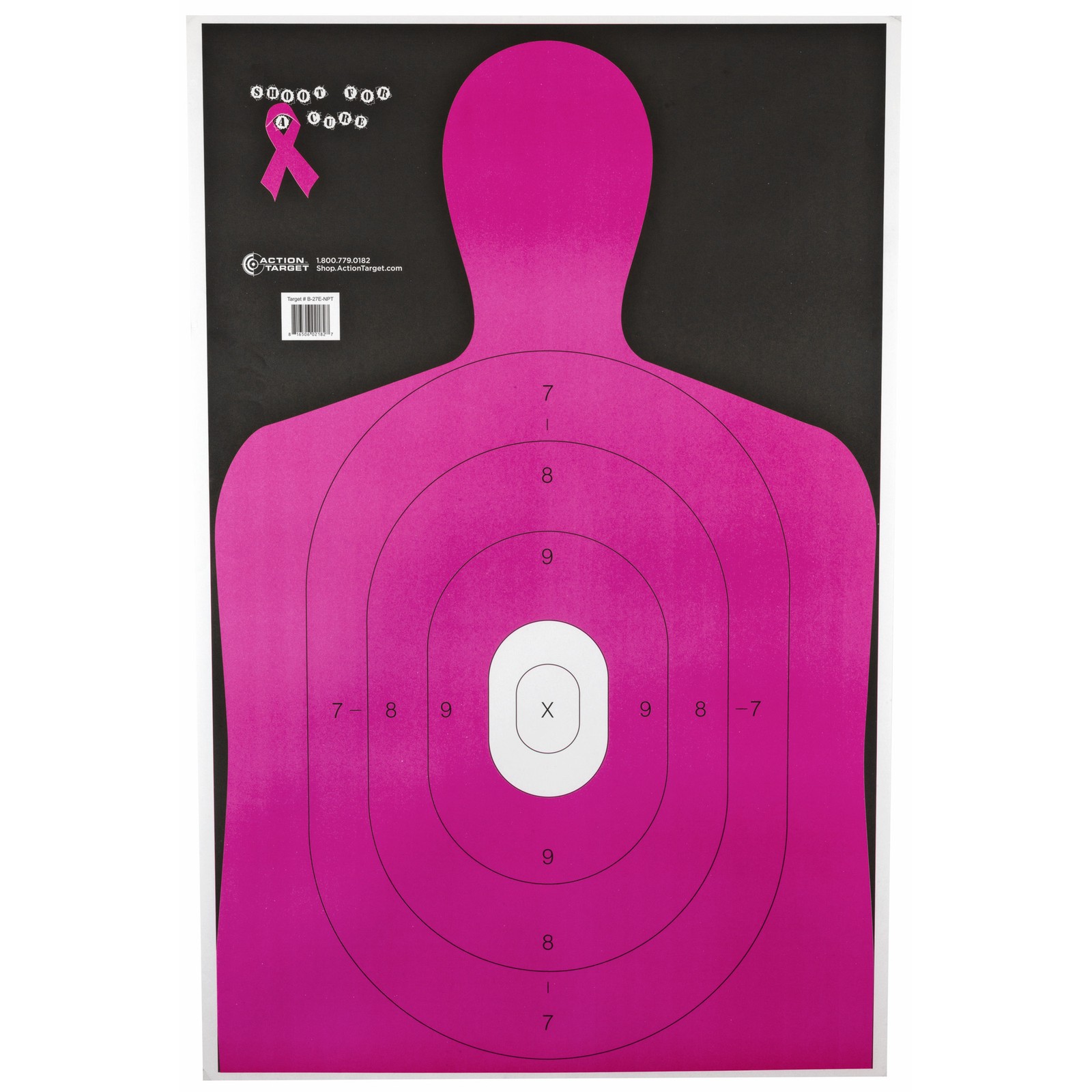 Action Target B-27E No Photo Training Target 24x45 100 Pack Paper