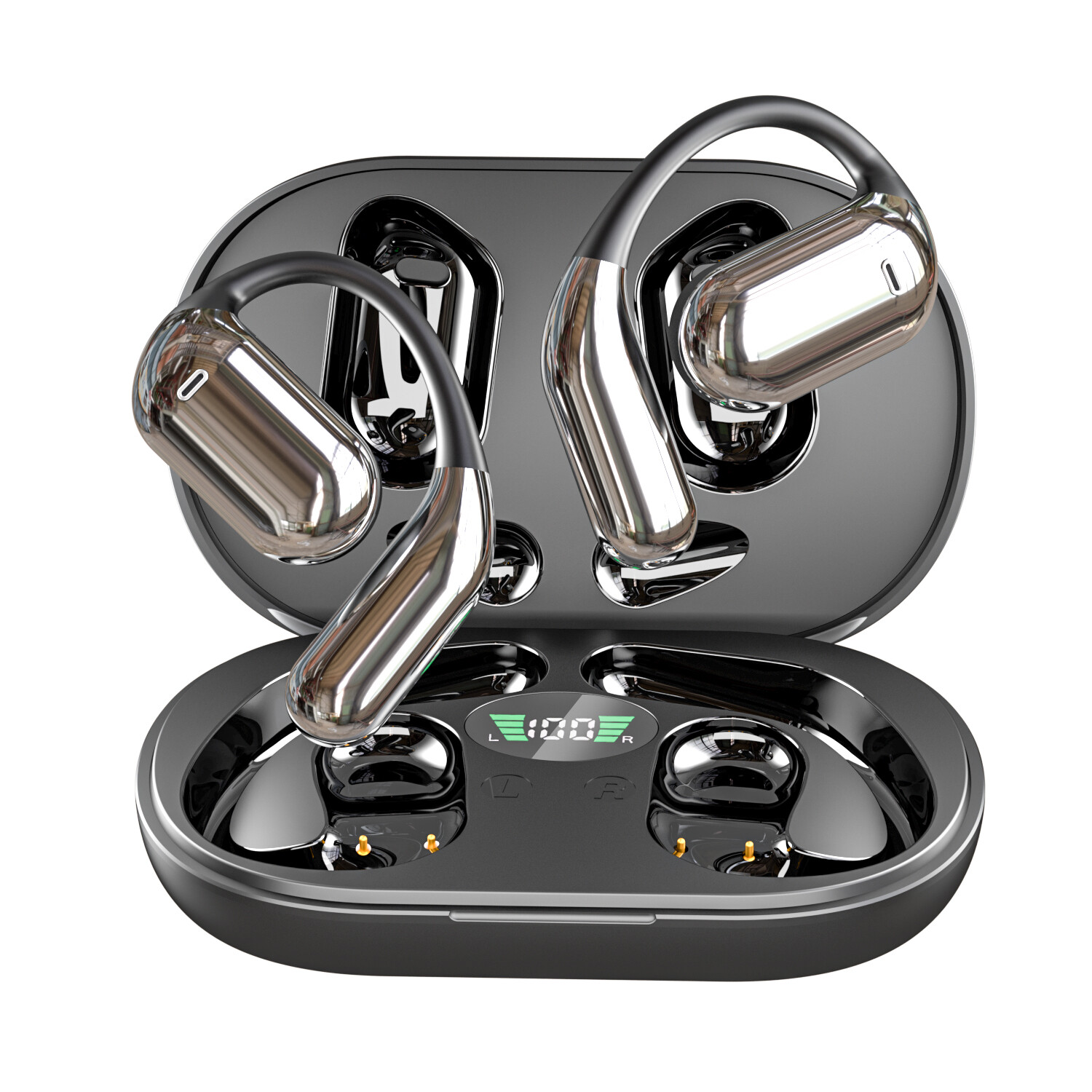 Bluetooth 5.4 Headset TWS Wireless Earphones Earbuds Stereo Headphones Ear Hook