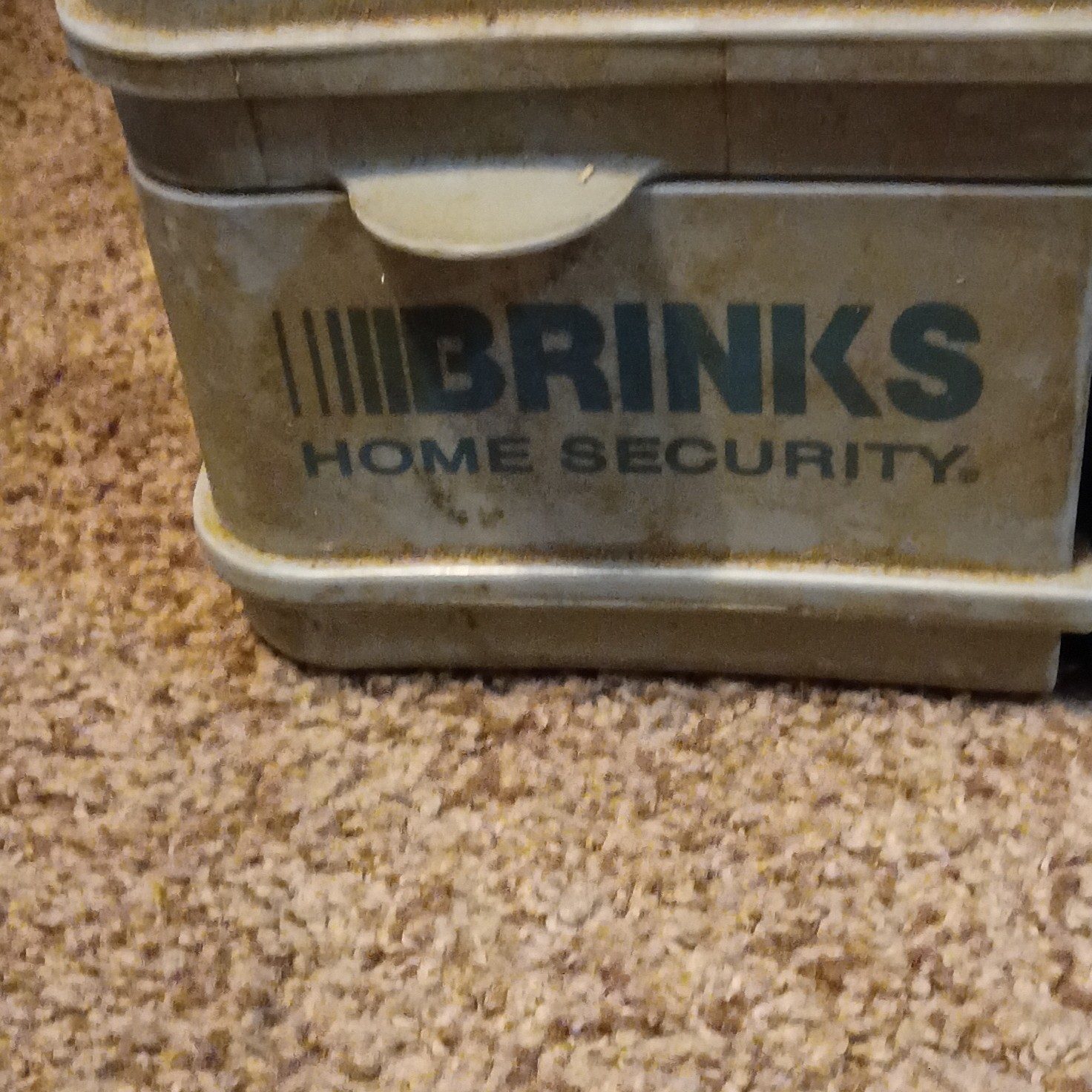 Brinks Home Security Small Gray Fire/Water Resistant Safe 30 Min