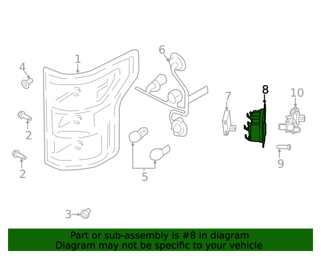 Genuine Ford Blind Spot Detection System Warning Sensor Bracket ML3Z-14D189-M