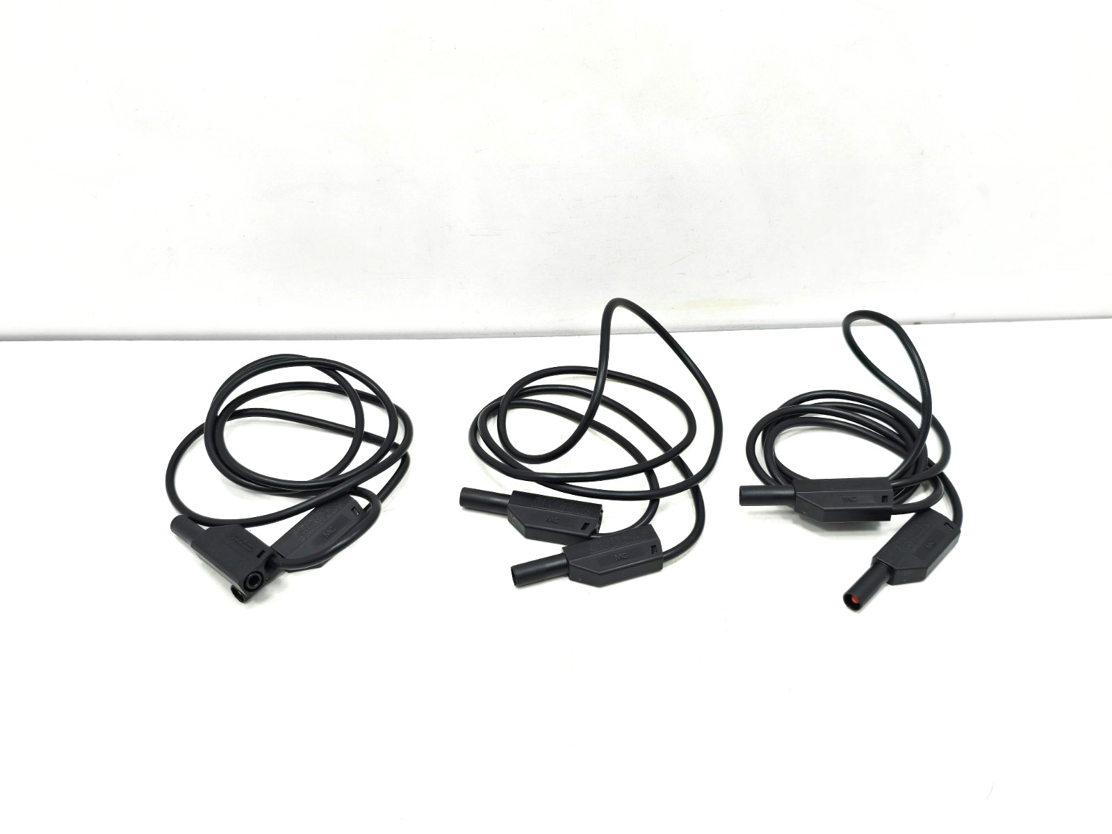 TEST LEAD PROBES 1KV 1000V CAT II 15A ( BLACK ) LOT OF 3