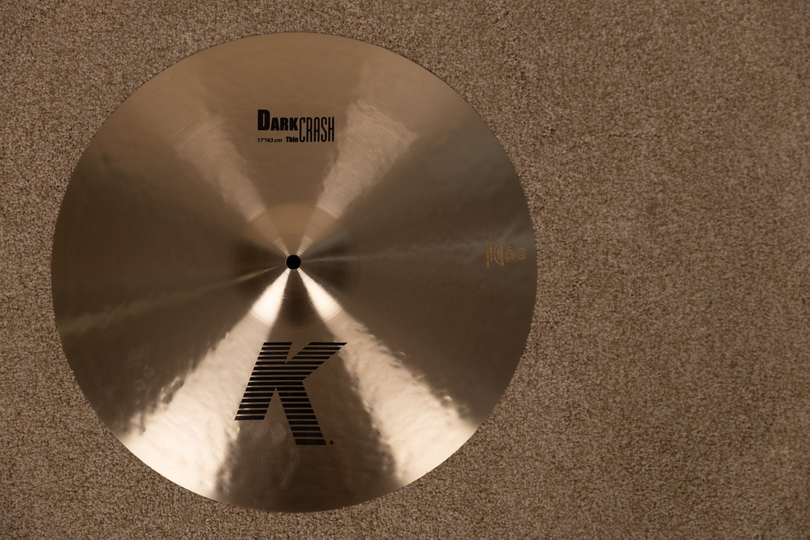 Zildjian K 17" Dark Thin Crash Cymbal 1141g
