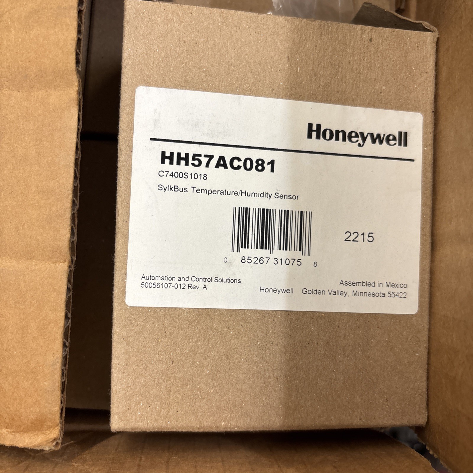 Carrier HH57AC081 Enthalpy Temp Humidity Sensor
