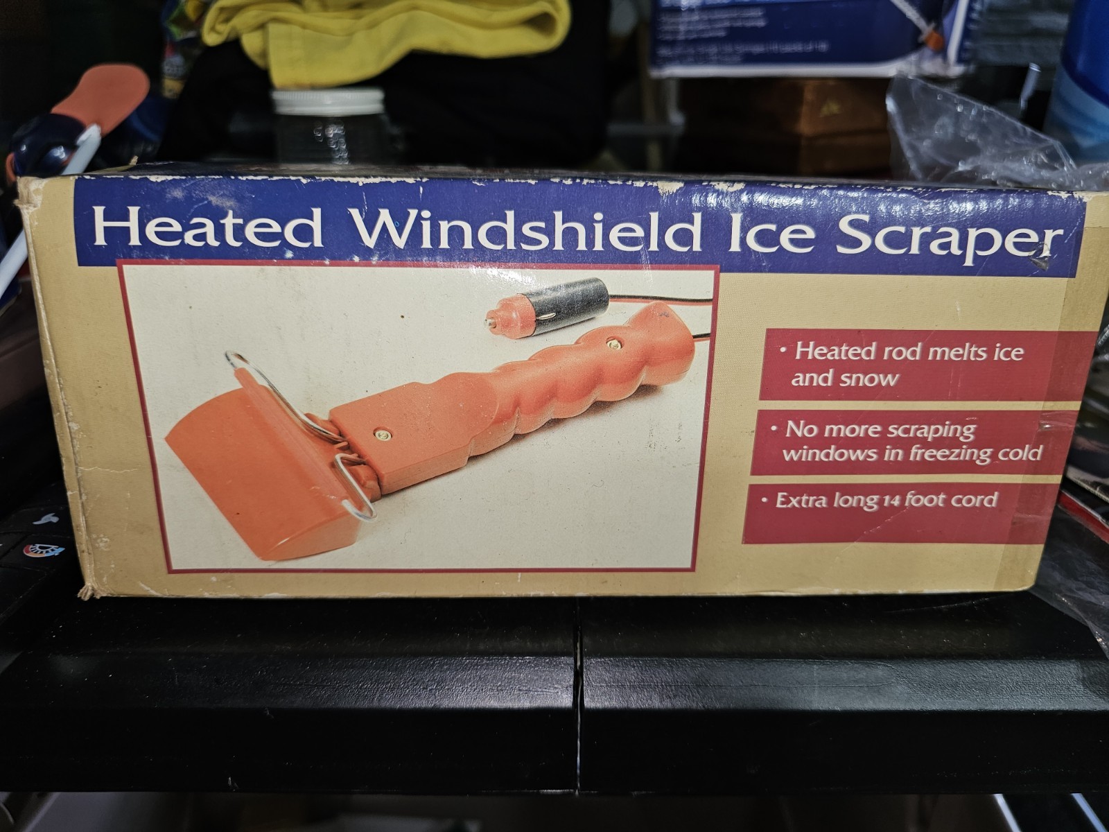 Heated Windshield Ice Scraper Vintage