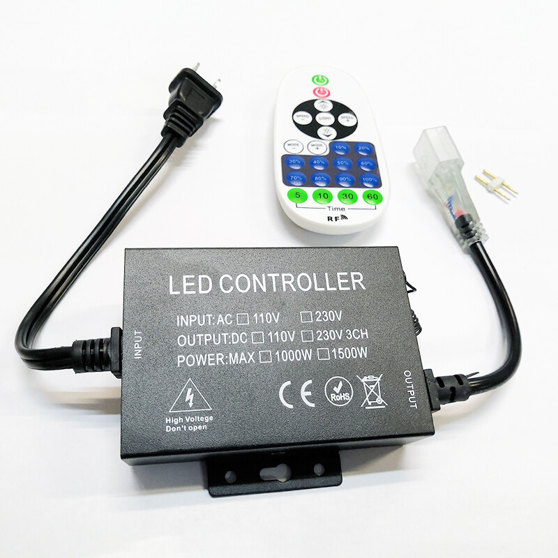 8x17mm Rope Lights Wireless Switch Dimming Remote Controller - Max Control 50m