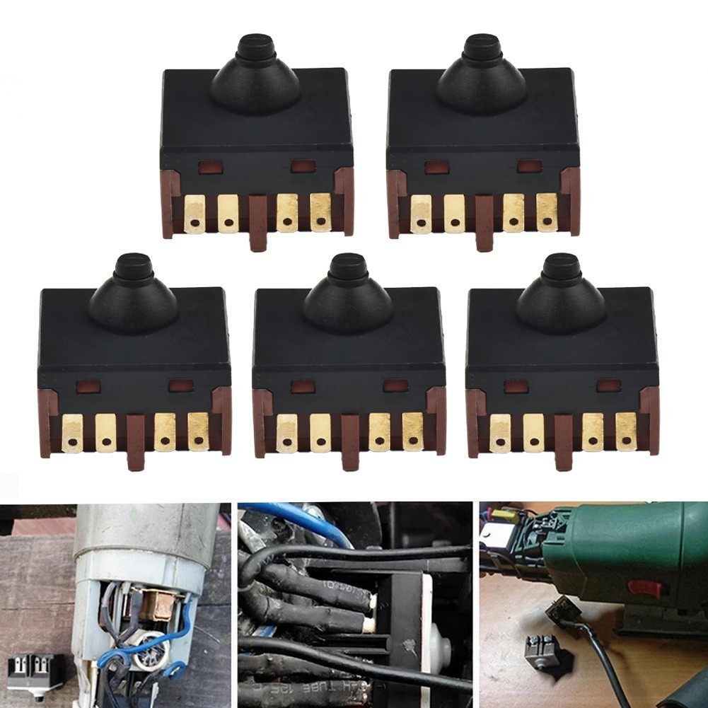 High quality and Reliable 5pcs Switch Replacement for 4 For Angle Grinder