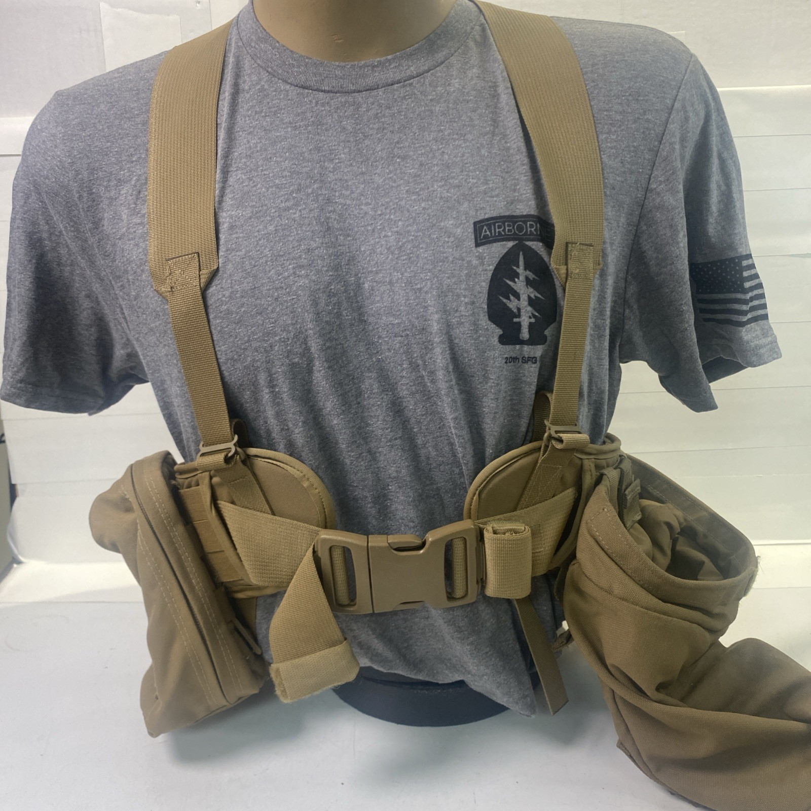 USMC Chest Rig SubBelt with Dump  , 5 Voodoo Tac 2 Mag Pouches, Tactical Tailor