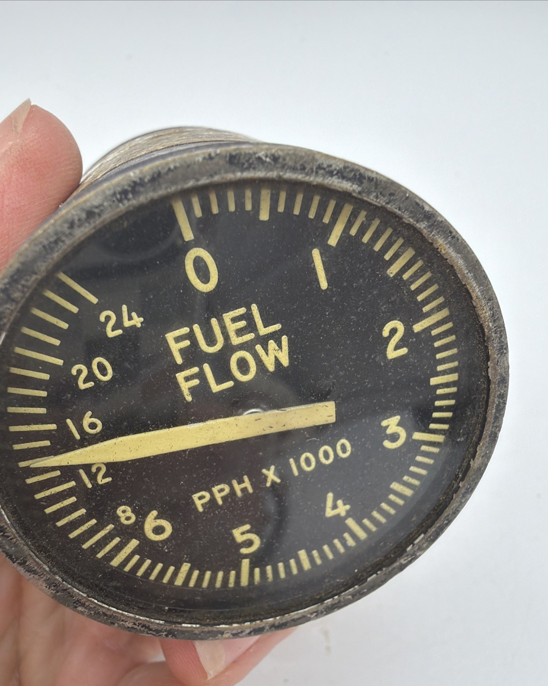Vintage Bendix Eclipse Aircraft Indicator Fuel Glow Marked PPH X1000