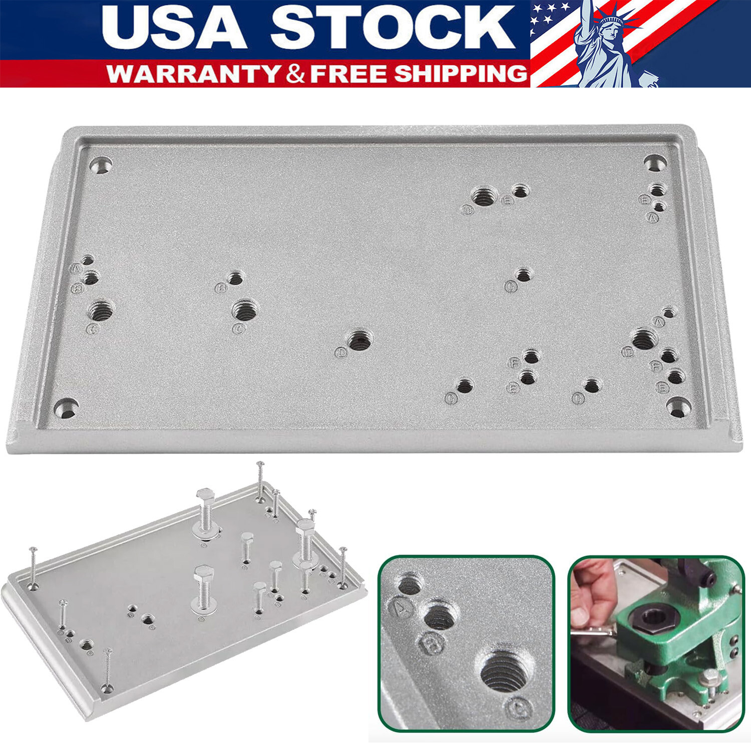 9282 Accessory Base Plate-3 Grey Reloading Bench for RCBS Rock Chucker Supreme