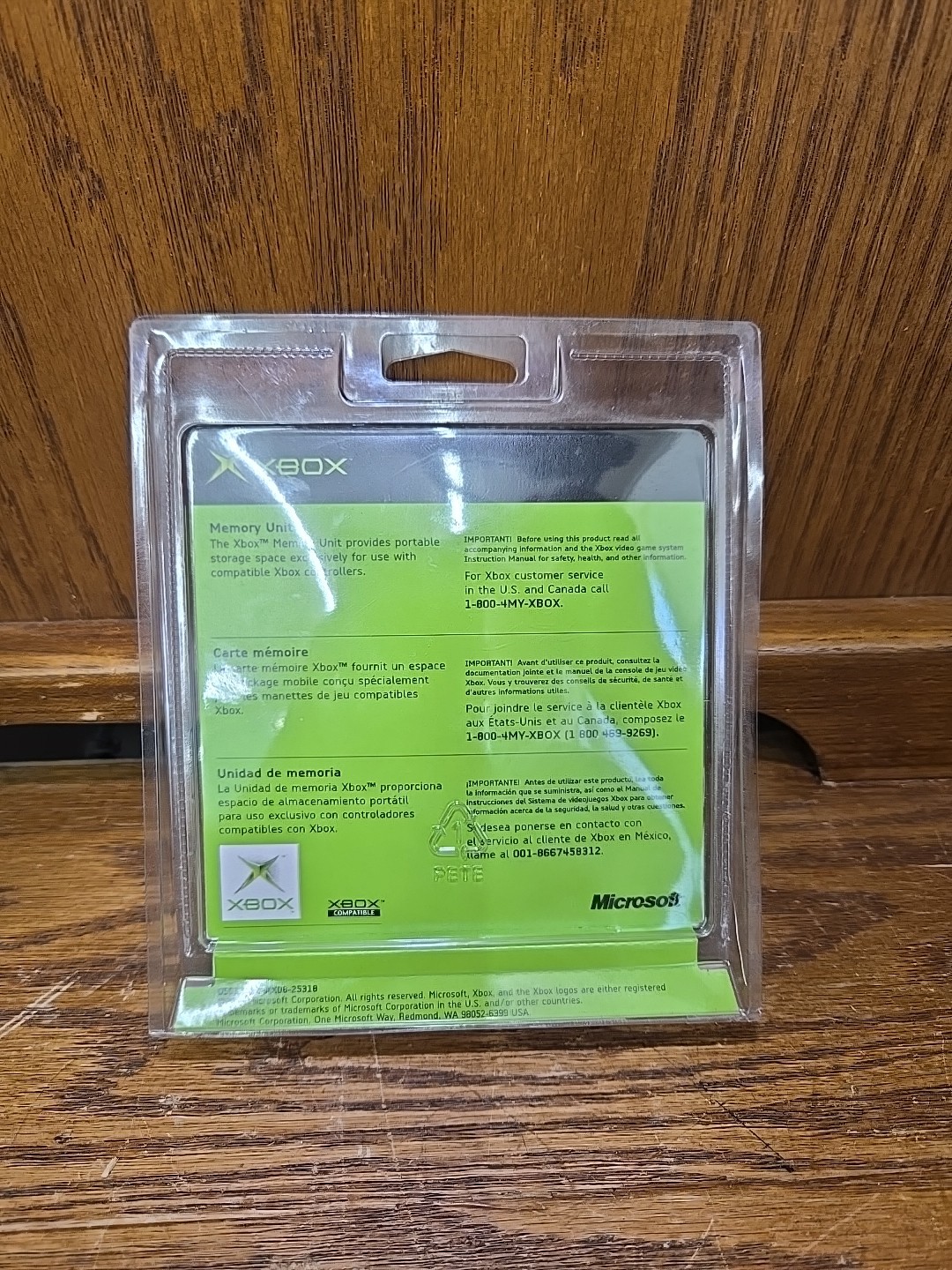 Original XBOX Memory Unit Blister Pack OEM Sealed X08-25318