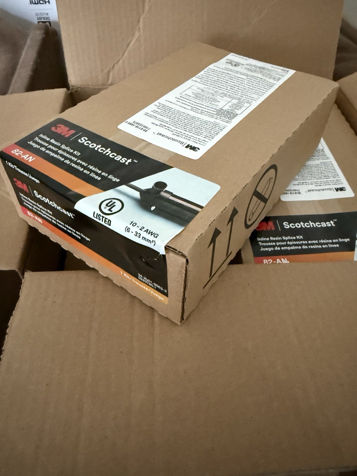 3M Scotchcast Inline Resin Power Cable Splice kit 82-AN, Unopened Kits
