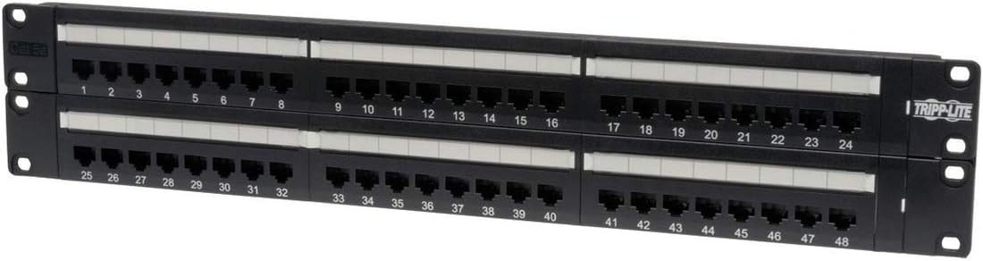 TRIPP LITE N052-048 48-PORT CAT5e PATCH PANEL -UTP 110 PUNCH DOWN RJ45