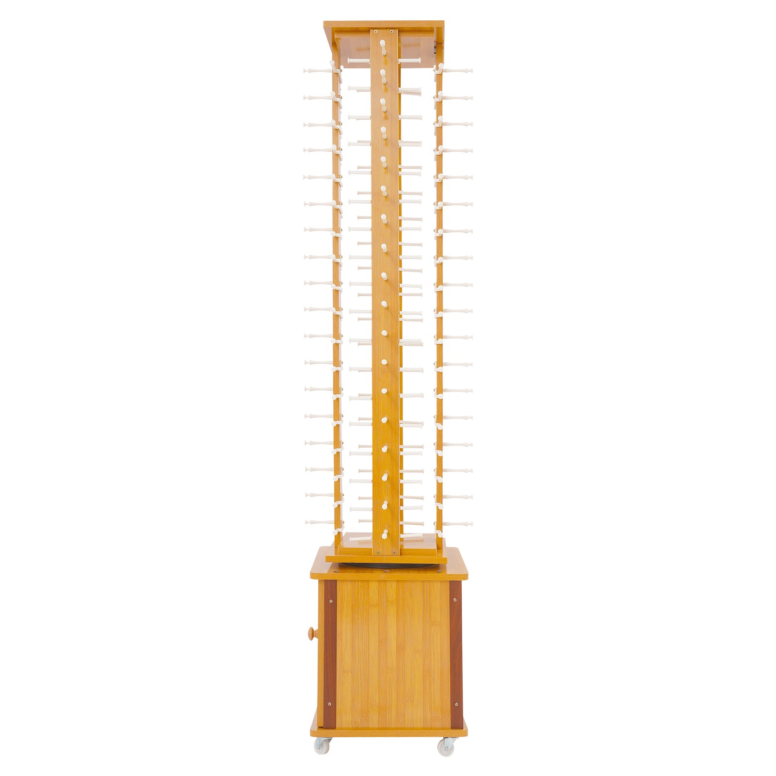 72-Pair Eyeglass Display Rack Rotating Glasses Storage Stand Floor-standing