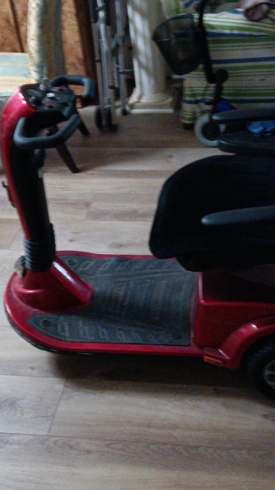 Golden Technologies 3-Wheeled Red Mobility Scooter Removable Battery