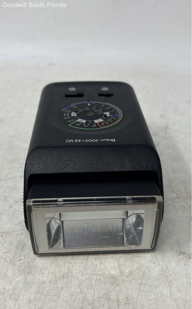 Braun 2000/42 VarioComputer Black Portable External Camera Flash Not Tested