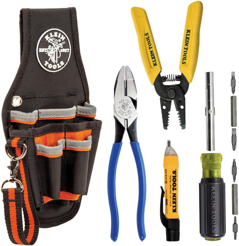 Klein Tools Electrician'S Tool Set, Made in USA, with Pliers, Magnetic Scr 80152