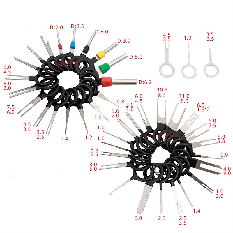 41PCS Wire Plug Connector Car Electrical Terminal Extractor Pin Removal Tool
