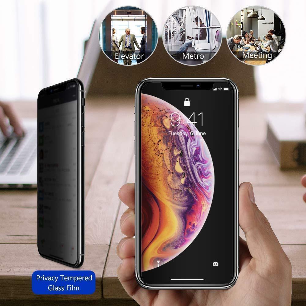 For iPhone 14 13 12 X Tempered Glass Screen Protector Camera Lens +Privacy +Back