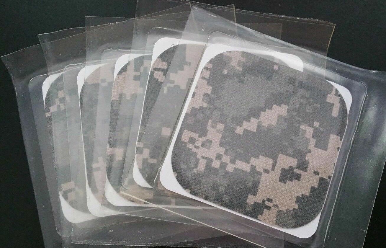 Five (5) Military 4" x 4" Tactical ACU Adhesive Repair Patches IPK Field Repair
