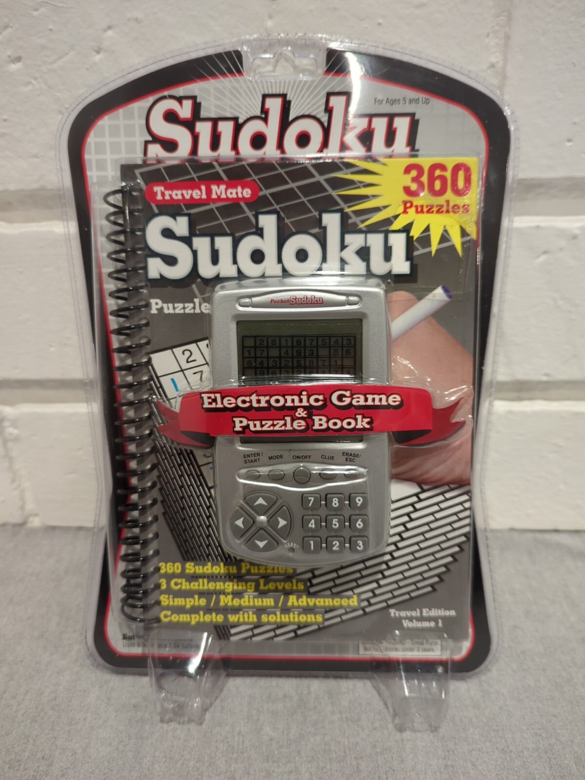 Sudoku Travel Mate Electronic Handheld Game & Puzzle Book -  New & Sealed - 2006