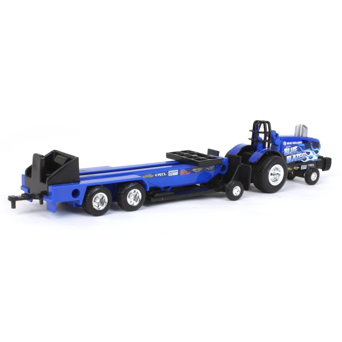 1/64 New Holland "Blue Blazes" Pulling Tractor with Pulling Sled, 37940-1