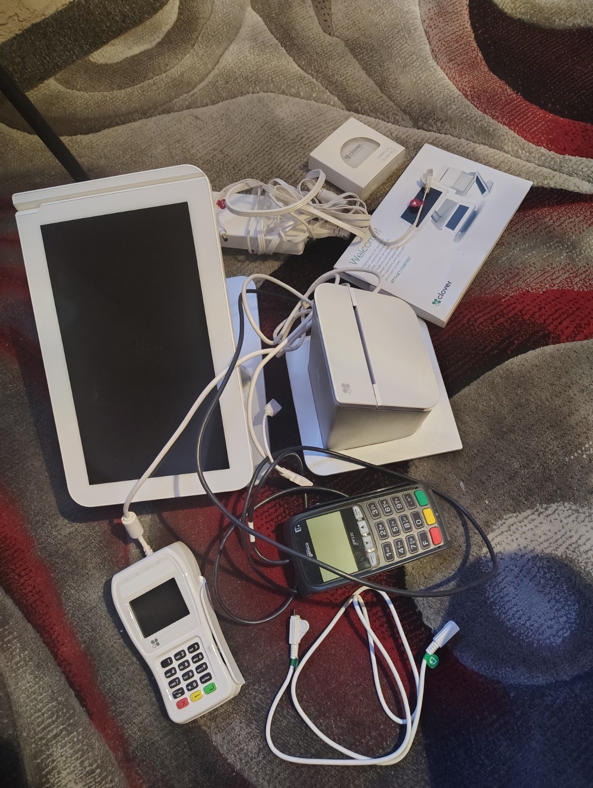 Clover Retail POS System Bundle with Tablet, Card Readers & Accessories