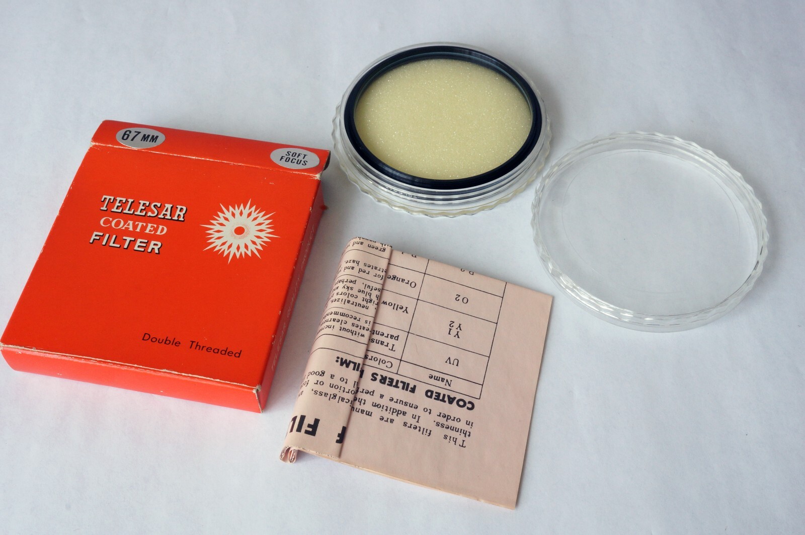 Vintage Telesar 67MM Coated Soft Focus Double Threaded Filter New in Box Japan