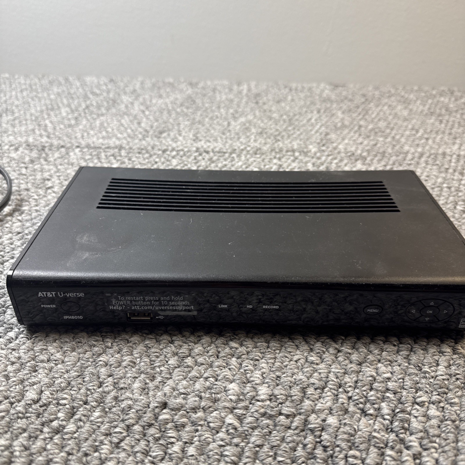 AT&T U-Verse PACE IPH8010 Receiver DVR (INCLUDES POWER SUPPLY) And Remote