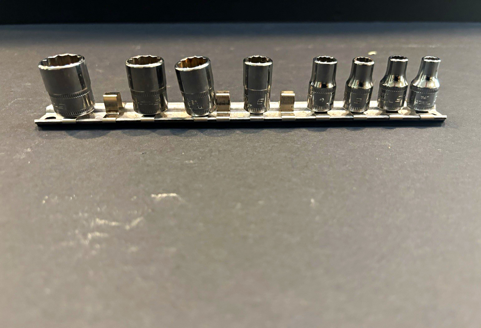 Snap-on Metric Socket Set 5-14mm On Rail, Only Missing 8mm, 10mm, and 13mm