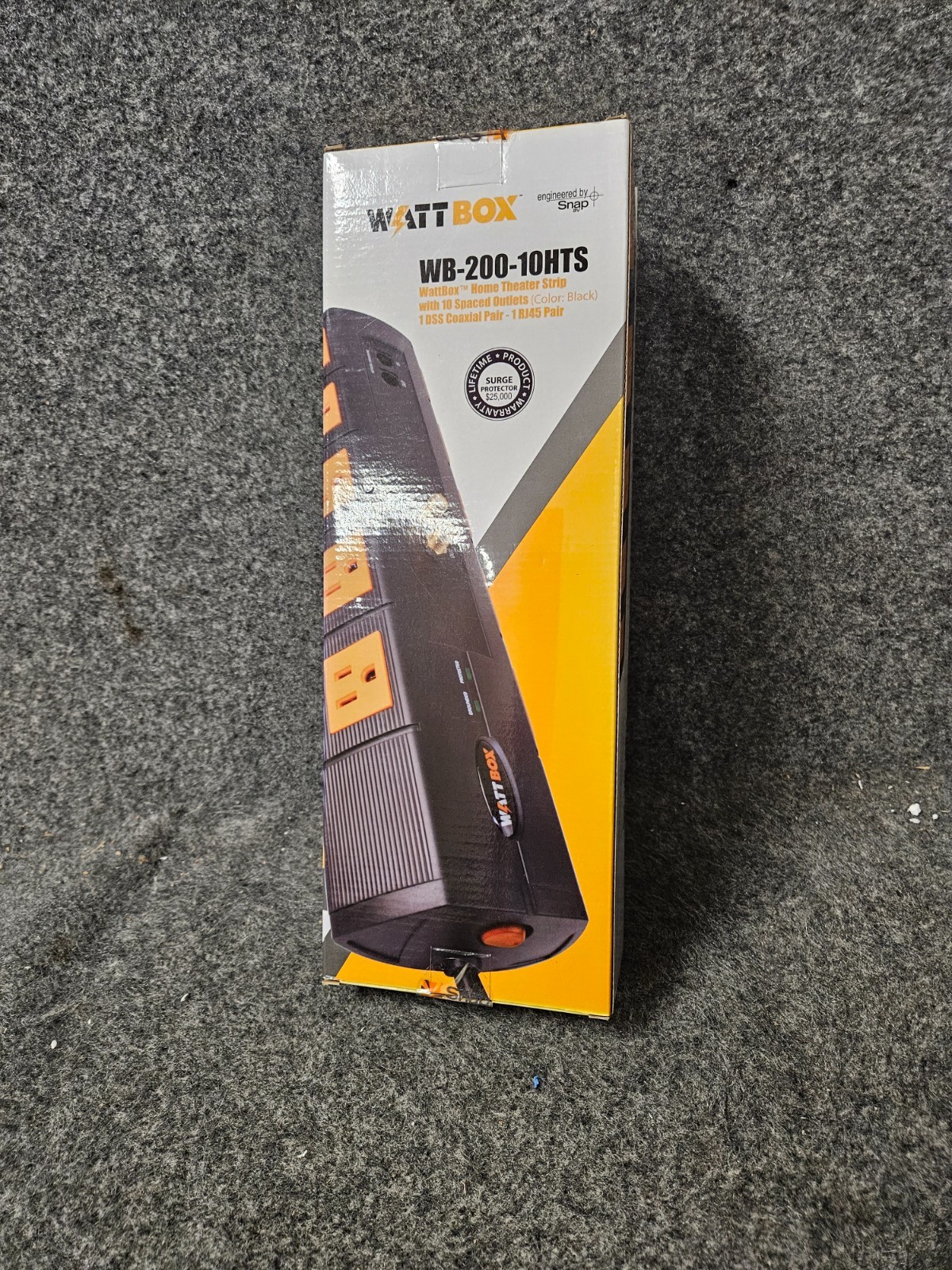 OPEN BOX - Wattbox WB-200-10HTS 10 Outlet Power Strip 1875w COAX Surge Protector