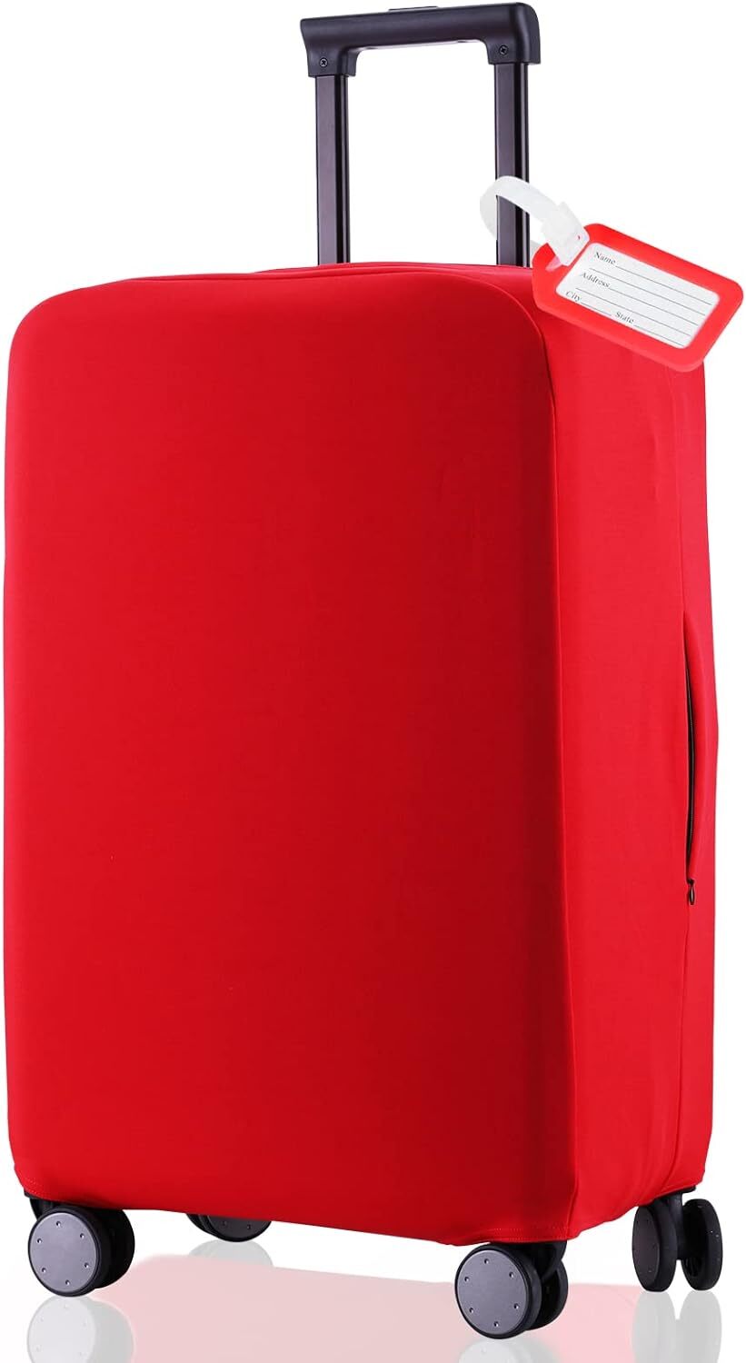 RainVillage Travel Luggage Cover Suitcase Protector 26-27 inch, Red